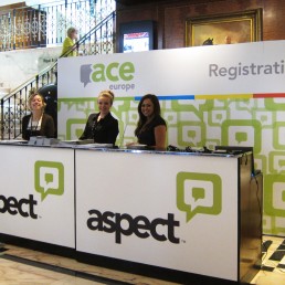 Aspect ACE Event Registration Booth